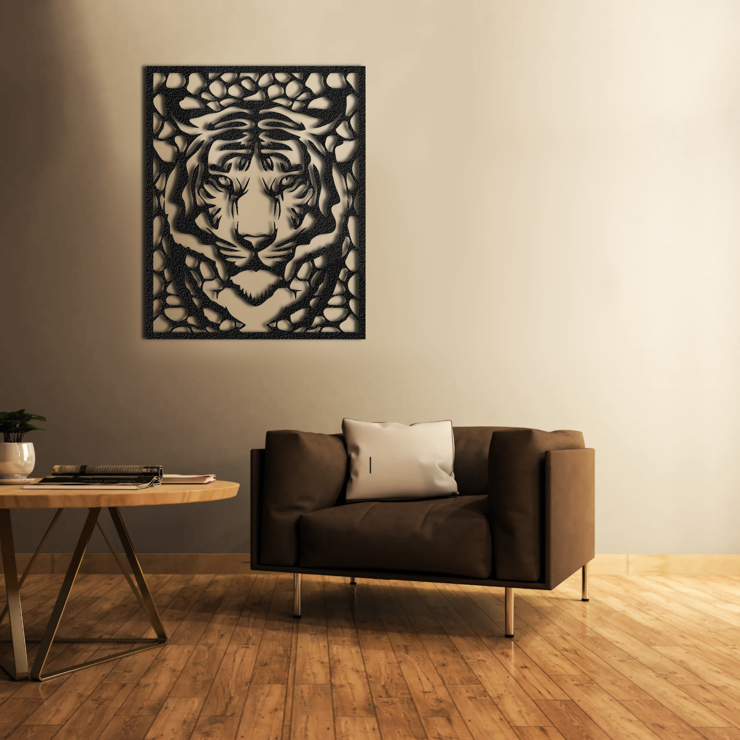 Tiger Metal Wall Art