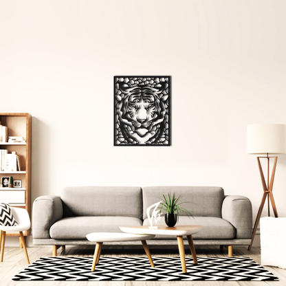 Tiger Metal Wall Art