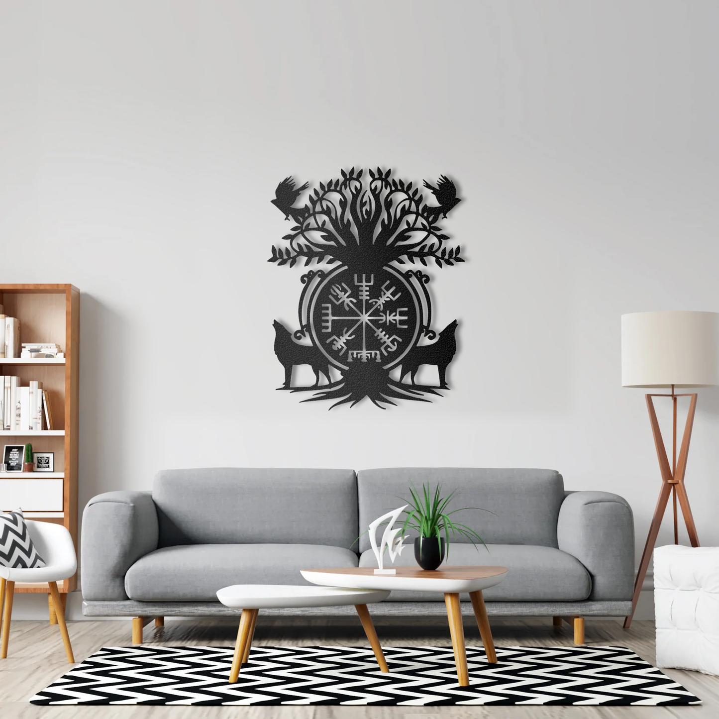 Vegvisir Viking Compass Metal Wall Art