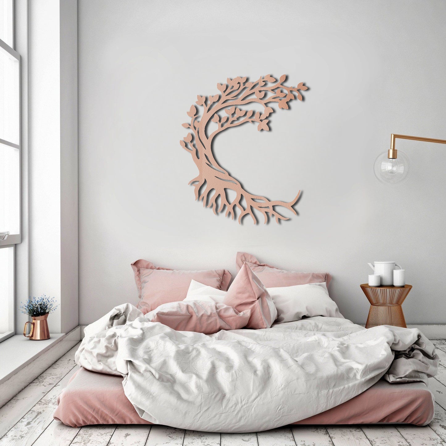 Half Moon Tree Of Life Metal Wall Art