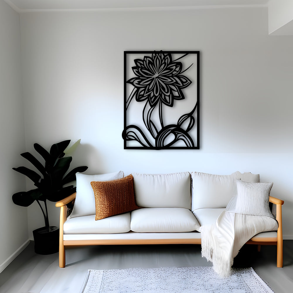 Flower v3 Metal Wall Art