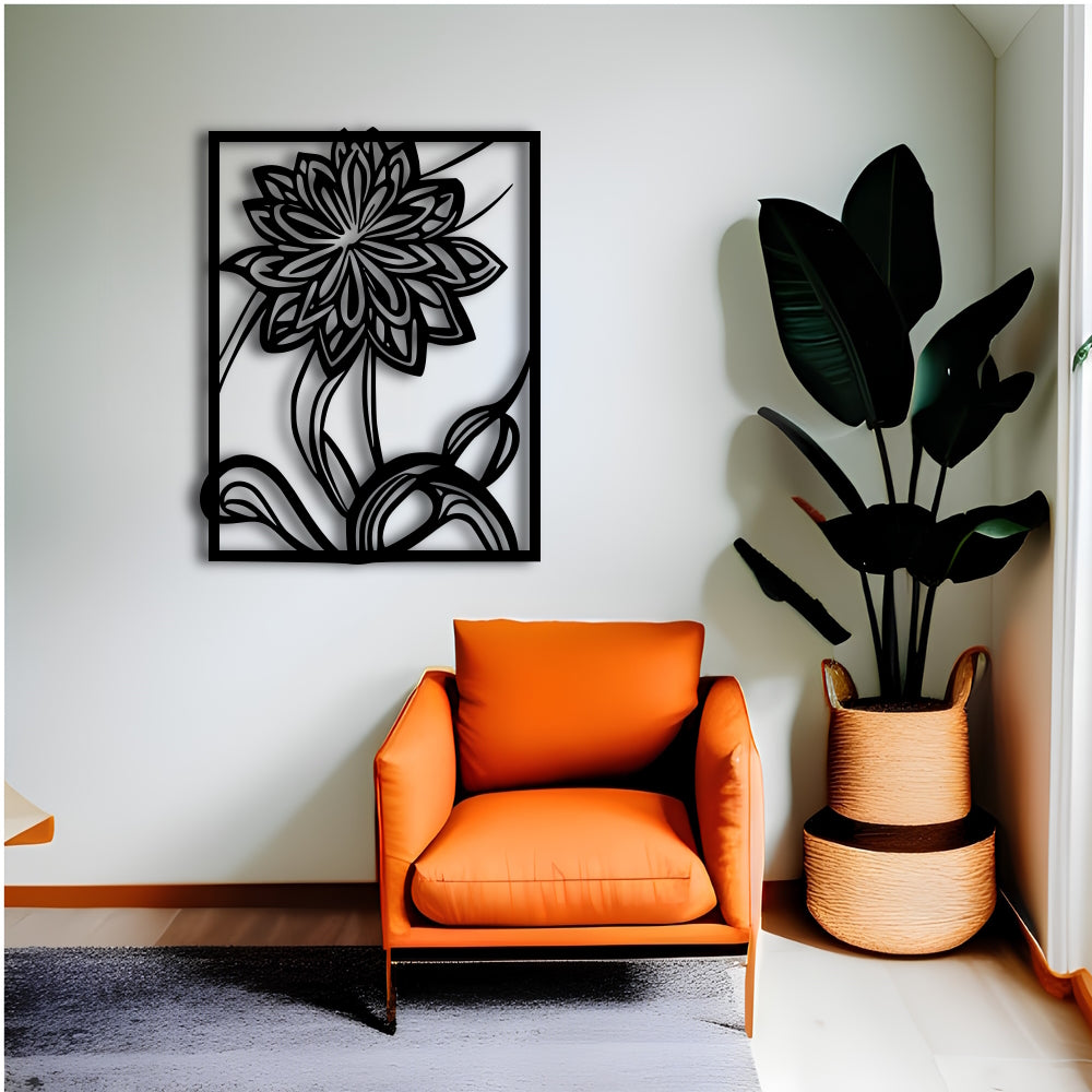 Flower v3 Metal Wall Art