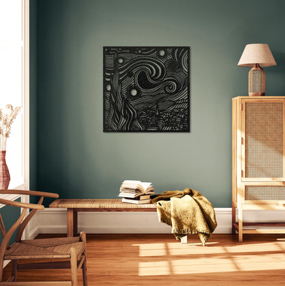 Starry Night Metal Wall Art