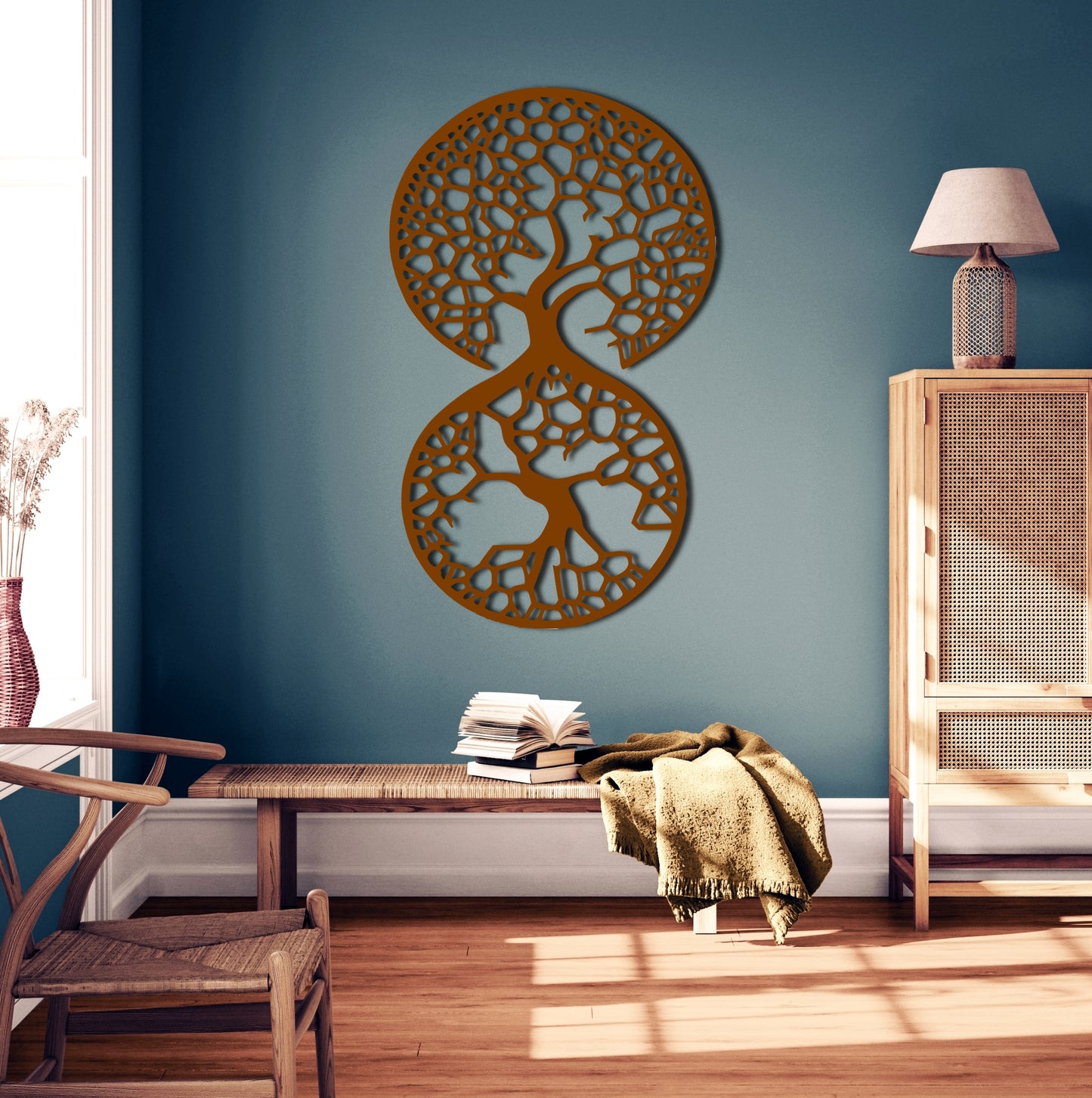 Kaballah Inspired Tree Of Life Metal Wall Art