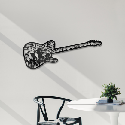 Guitar Metal Wall Art