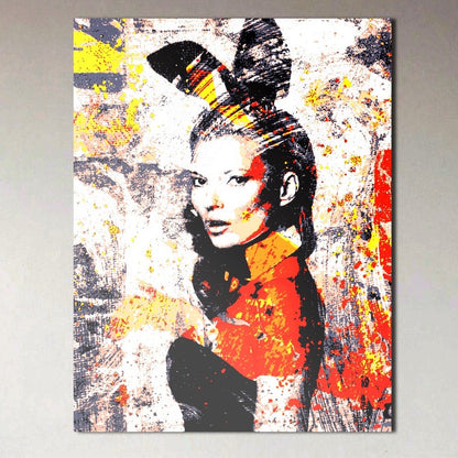 Kate Moss Playboy Metal Poster