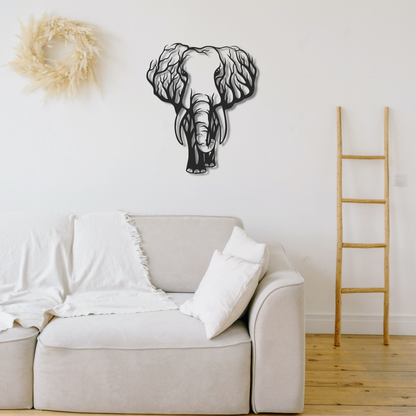 Elephant Metal Wall Art