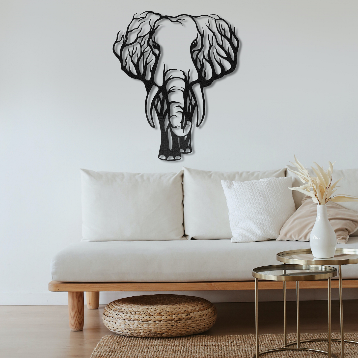 Elephant Metal Wall Art