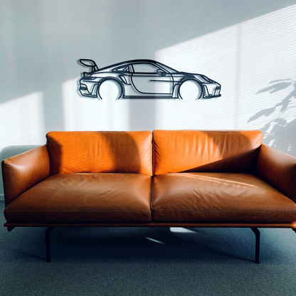 911 GT3 RS Metal Wall Art For Garage